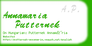 annamaria putternek business card